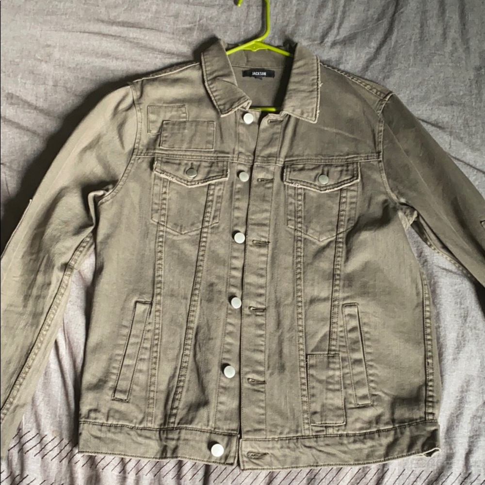 Men’s Jackson patchwork denim jacket
